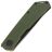 Нож Real Steel Luna Phantom Flipper Liner Lock blackwash сталь D2 рукоять Green G10 (7007GB)
