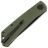 Нож Real Steel Luna Phantom Flipper Liner Lock blackwash сталь D2 рукоять Green G10 (7007GB)