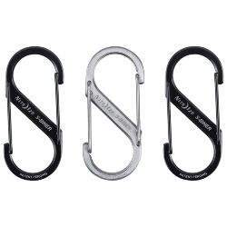 Карабин Nite Ize S-Biner Dual Carabiner #2 Black/Stainless 3 pack (SB2-A1-3R3)