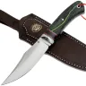 Нож Балем сталь M398 рукоять дамаск Decorum/микарта черно-зелёная (Дедюхин Г.)