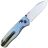 Нож Kizer Drop Bear stonewash сталь LC200N рукоять Gradient Titanium