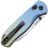 Нож Kizer Drop Bear stonewash сталь LC200N рукоять Gradient Titanium