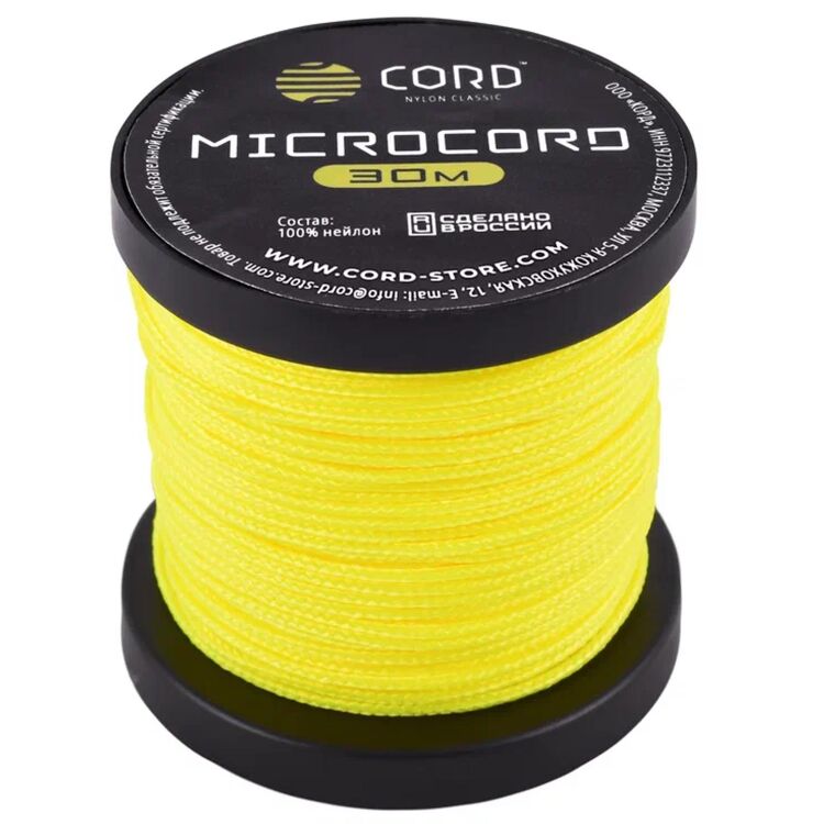 Микрокорд CORD Neon Yellow 30м