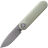Нож Vosteed Corgi-V 295 stonewash сталь S35VN рукоять Pale Green Aluminum