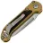 Нож Microtech LUDT Gen III T/E stonewash сталь M390MK рукоять Tan Aluminum (1136-10TA)