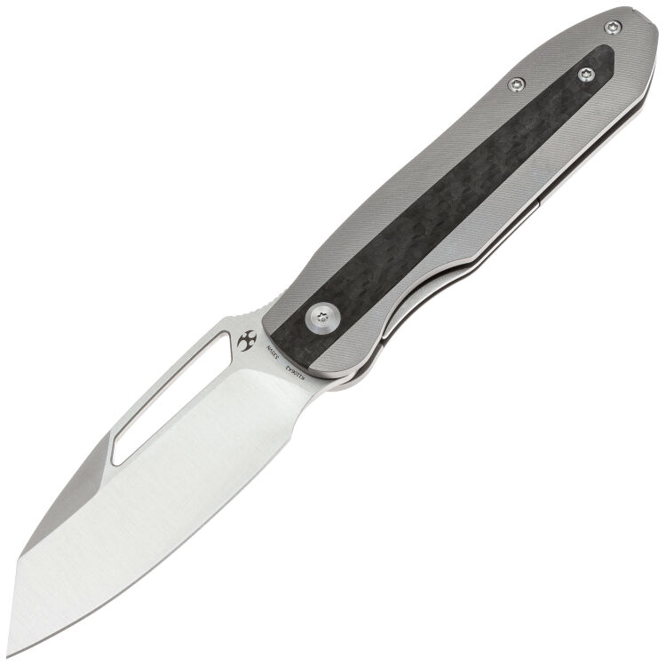 Нож Kansept Thunderhead satin сталь S35VN рукоять Beadblast Ti/Twill CF