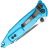 Нож Microtech SOCOM Elite T/E black сталь M390 рукоять Blue Aluminium (161-1BL)