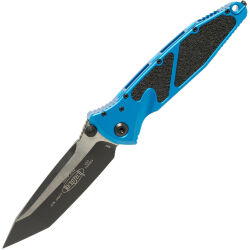 Нож Microtech SOCOM Elite T/E black сталь M390 рукоять Blue Aluminium (161-1BL)