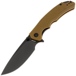 Нож Artisan Cutlery Tradition V2 PVD сталь AR-RPM9 рукоять Brown G10