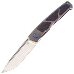 Нож Rike Knife Aragil сталь M390 рукоять Dark Gray Ti/Carbon Fiber