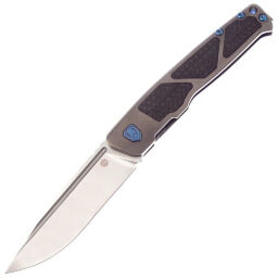 Нож Rike Knife Aragil сталь M390 рукоять Dark Gray Ti/Carbon Fiber