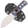 Нож QSP Canary сталь Brass Copper Damascus рукоять Red-White-Blue CF (QS141-H)