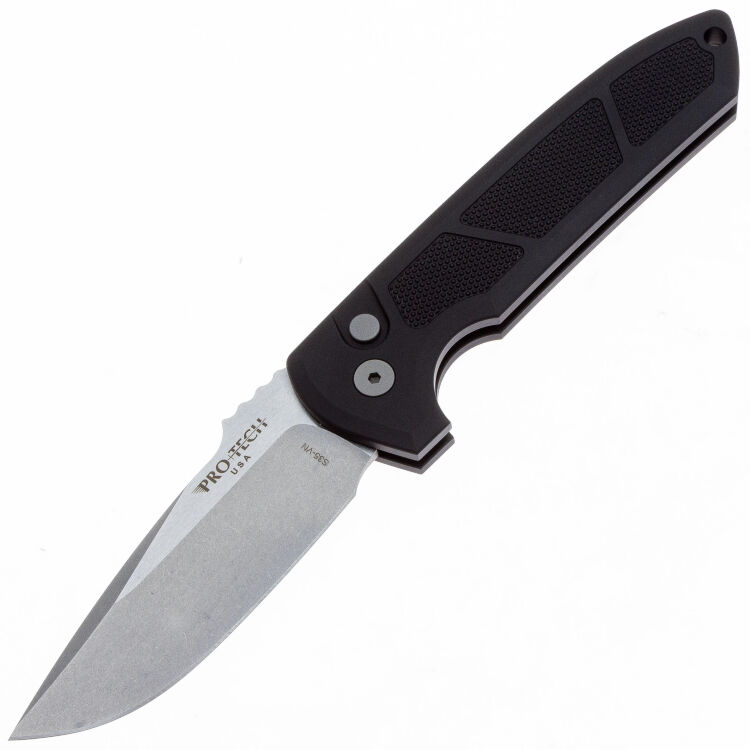 Нож Pro-Tech Rockeye stonewash сталь S35VN рукоять Knurl Texture Black Aluminium (LG305)