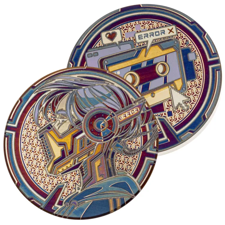 Монета Error Coin Киберпанк V1 Titanium