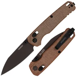 Нож Kershaw Bel Air dark bronze сталь Cru-Wear рукоять Micarta (6105MC)