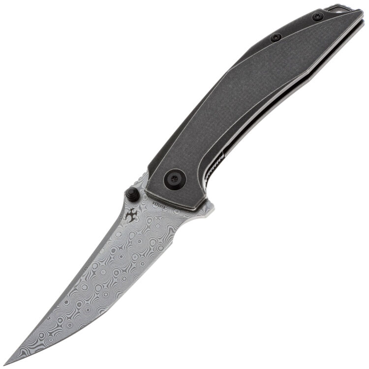 Нож Kansept Baku сталь Damascus рукоять Blackwash Titanium