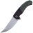 Нож WE Knife Curvaceous сталь CPM-20CV рукоять Black Ti/Green Micarta (WE20012-2)