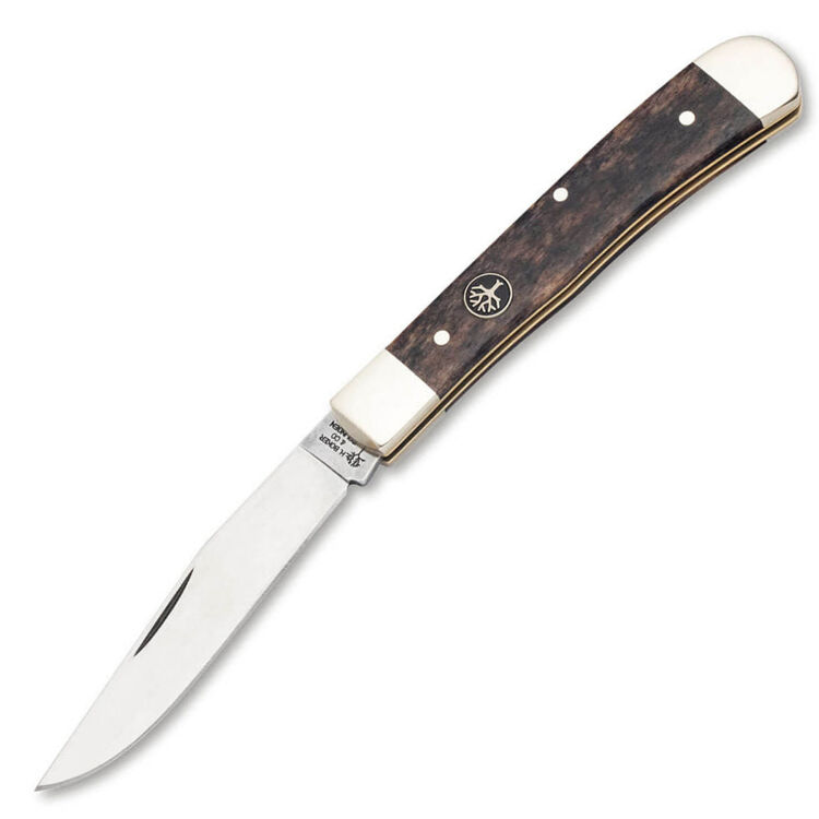 Нож Boker Trapper сталь C75 рукоять кость оленя (119949)