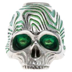 Бусина темлячная Streltsov Art Лаки Дамаск green titanium