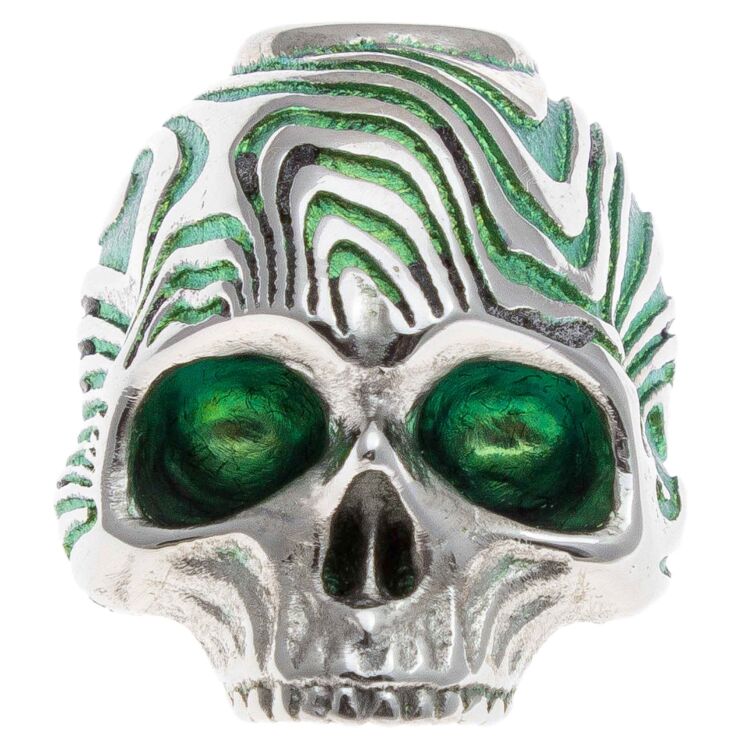 Бусина темлячная Streltsov Art Лаки Дамаск green titanium