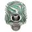 Бусина темлячная Streltsov Art Лаки Дамаск green titanium