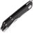 Нож Real Steel Luna Phantom Flipper Liner Lock satin сталь D2 рукоять Black G10 (7007BS)