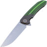Нож Maxace Goliath 2.0 cталь K110 stonewash рукоять Black-Green G10/Ti