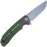 Нож Maxace Goliath 2.0 cталь K110 stonewash рукоять Black-Green G10/Ti