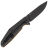 Нож Ruike Forth blackwash сталь 8Cr13MoV рукоять Brown G10/Stainless steel (D191-W)