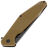 Нож Ruike Forth blackwash сталь 8Cr13MoV рукоять Brown G10/Stainless steel (D191-W)