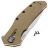 Нож ZT 0308 сталь CPM-20CV Stonewash рукоять Ti/Coyote G10