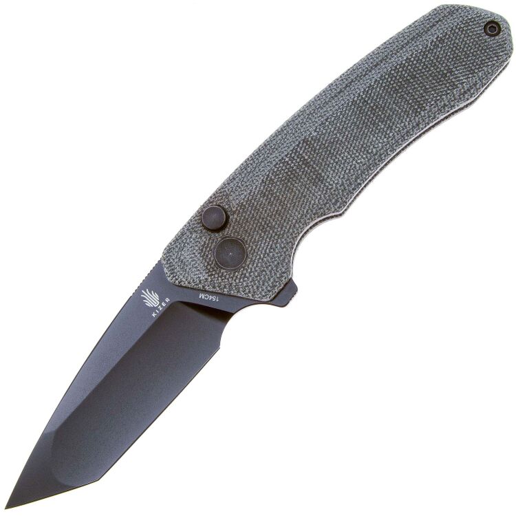 Нож Kizer Mad Tanto black сталь 154CM рукоять Black Micarta