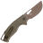 Нож MKM Vincent brown cerakote сталь N690 рукоять OD Green G10 (VCN-GGC)