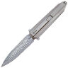 Нож WE Knife Diatomic сталь Hakkapella Damasteel рукоять Beadblast gray Ti (WE22032-DS1)