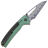 Нож CIVIVI Sentinel Strike сталь Damascus рукоять Green Aluminium/Black FRN (C22025B-DS1)