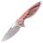 Нож Rike Knife Mini сталь Damasteel рукоять Pink Ti