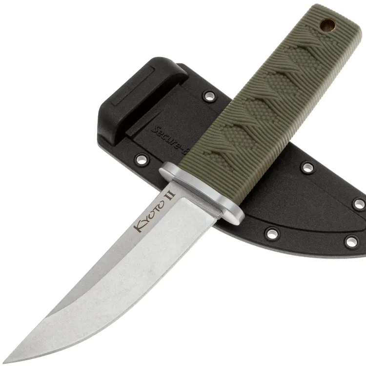 Нож Cold Steel Kyoto II Drop сталь 8Cr13MoV рукоять Olive Drab Kray-Ex (17DBODSW)
