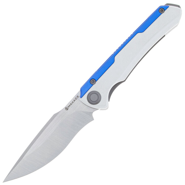 Нож Maxace Kestrel cталь M390 рукоять White G10/Blue Aluminium