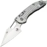 Нож Microtech Marfione Select Stitch Ram-Lock stonewash сталь M390MK рукоять Stonewash Frag Titanium