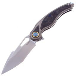 Нож Rike Knife Unicorn сталь M390 рукоять Blue CF/Ti