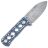 Нож QSP Canary сталь Laminated Damascus рукоять Black-White-Blue CF (QS141-I)