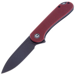 Нож CIVIVI Elementum blackwash сталь D2 рукоять Burgundy G10 (C907A-1)