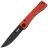 Нож Kubey Akino black PVD сталь 14C28N рукоять Red G10