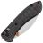 Нож Vosteed Mini Nightshade orange thumb stud stonewash сталь S35VN рукоять Carbon Fiber