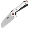 Нож CJRB Tigris stonewash сталь AR-RPM9 рукоять White/Black G10 (J1919-WH)
