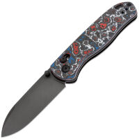 Нож Kizer Drop Bear black сталь S45VN рукоять Nebula FatCarbon