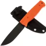 Нож HOT Knife Hoot black сталь D2 рукоять Orange G10