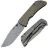 Нож McNees PM Mac 2 3.5" darkwash сталь MagnaCut рукоять Swerve Green&Bronze Titanium