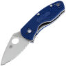 Нож Spyderco Ambitious Serrated LTW сталь S35VN рукоять Blue FRN (C148SBL)