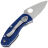 Нож Spyderco Ambitious Serrated LTW сталь S35VN рукоять Blue FRN (C148SBL)
